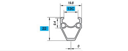 Janta MACH 1 OMEGA 28" - (700 x 13C) - 36H Negru - Img 2