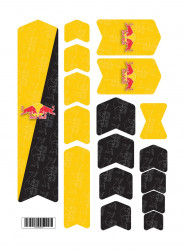 Kit stickere adezive protectie cadru Red Bull Basic Kit V1 Yellow