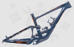 Speed Freak Orange Bike Frame Simulation