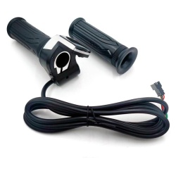 Maneta acceleratie cu buton si display 36V, conector SM - Img 3