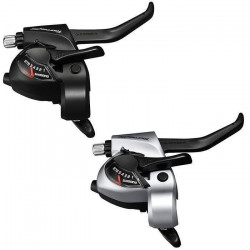 Maneta Integrata Schimbator/Frana Shimano Tourney ST-TX800-L Stanga 3 Foi Argintiu - Img 2