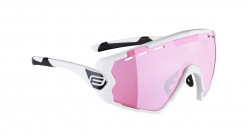 Ochelari Force Ombro, lentila roz laser, alb mat - Img 4