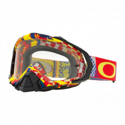 Ochelari Oakley Mayhem Mx Pro Mosh Pit Red White Clear Lens