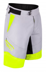 Pantaloni scurti cu bazon Force Storm gri/fluo - Img 4