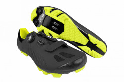 Pantofi ciclism FLR F-70 Elite MTB - Negru - Galben Neon