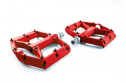 Pedale cu platforma CUBE Acid Flat C1-IB red