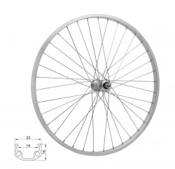 Roata fata 24 RMX 219 507x19 argintie