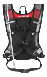 Rucsac FORCE PILOT 10 l+2L rezervor, negru-rosu - Img 4