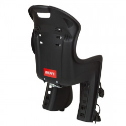 Scaun copii Dieffe Bikey Cool Easy Luggage Mounting Negru-Rosu Spate