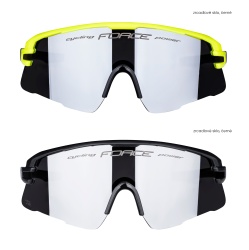 Set 2 perechi Ochelari Force Ambient negri lentile negre + transparente - Img 3