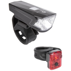 Set Lumini cu Acumulator M-WAVE ATLAS K15 USB - Img 4