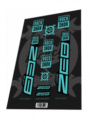 Set stickere adezive furca ROCKSHOX Zeb Select 2022 Sky Blue