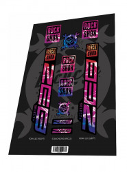 Set stickere adezive furca ROCKSHOX Zeb Select Plus 2022 Plastic Gradient