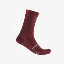 Sosete Castelli Espresso 18, unisex, visiniu inchis, S/M, 35-39
