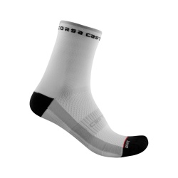 Sosete Castelli Rosso Corsa W 11, pentru femei, alb/negru, L/XL, 39-41