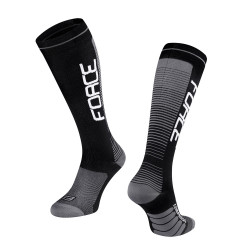 Sosete Force F Compress negru/gri