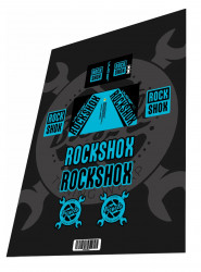 Stickere adezive amortizor ROCKSHOX Vivid R2C AIR Sky Blue Black 2016
