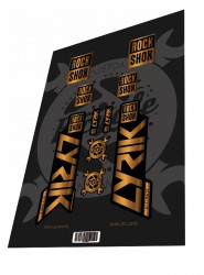Stickere adezive furca ROCKSHOX Lyrik Ultimate Gold 2021