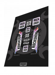 Stickere adezive furca ROCKSHOX Reba Galaxy Edition 2016