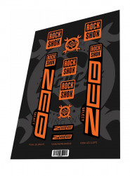 Stickere adezive furca ROCKSHOX Zeb Select 2022 Orange