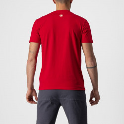 Tricou casual cu maneca scurta Castelli Maurizio Tee Rosu - Img 2