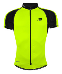 Tricou ciclism Force T10 fluo-Negru S