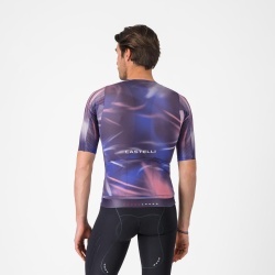 Tricou cu maneca scurta Castelli Aero Race 8s, pentru barbati, rosa giro/night shade XXL - Img 3