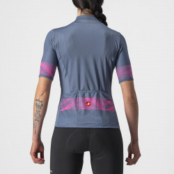 Tricou cu maneca scurta Castelli Fenice de dama Bleumarin/Roz - Img 2