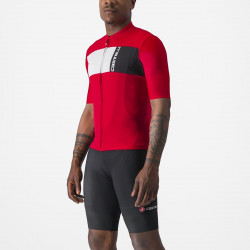 Tricou cu maneca scurta Castelli Prologo 7, Rosu/Alb/Negru, L - Img 3