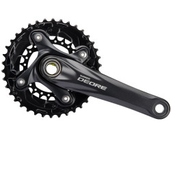 Angrenaj Shimano Deore FC-M615 2x10 V 38-26T Brat 175mm Negru