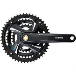Angrenaj Shimano Tourney TX FC-TX801 Ax Patrat 3x6/7/8 V Brat 175 Negru - Img 2