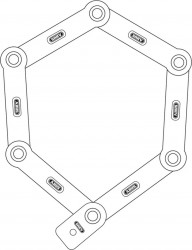 Antifurt bicicleta ABUS uGrip Bordo™ 5700K/100 + Bracket SH Lime