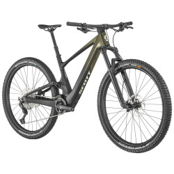Bicicleta Electrica MTB Full Suspension SCOTT Lumen eRIDE 910 Candy Yellow Flakes-Raw Carbon