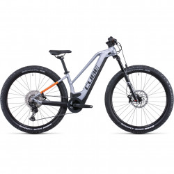 Bicicleta Electrica MTB Hardtail CUBE Reaction Hybrid SL 625/750 29 Trapeze PolarSilver Orange