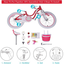 Bicicleta RoyalBaby Star Girl 18 Pink - Img 3