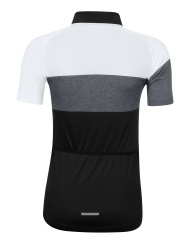 Bluza ciclism Force View Lady maneci scurte negru/alb/gri M - Img 2