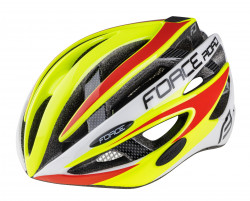 Casca Force Road fluo/alb/rosu