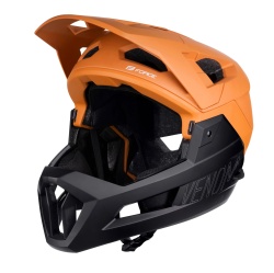Casca Force VENOM downhill, portocaliu-negru L-XL