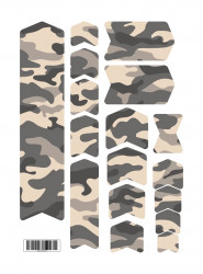 Kit stickere adezive protectie cadru Camo Design Basic Kit V1