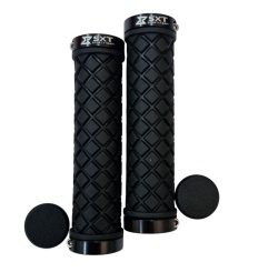 Mansoane MTB SXT ZN-045 - 130 mm Lock-On Dublu Negru - Img 5