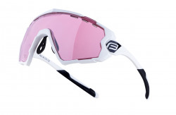 Ochelari Force Ombro, lentila roz laser, alb mat