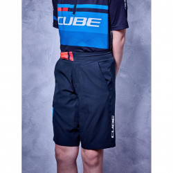Pantaloni CUBE Junior Shorts Black Blue White - Img 3