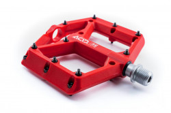 Pedale cu platforma CUBE Acid Flat C1-IB red