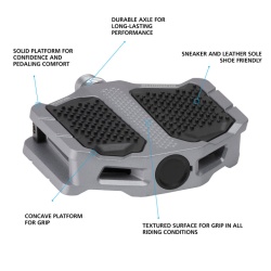 Pedale pentru bicicleta Shimano PD-EF205 Auriu - Img 2