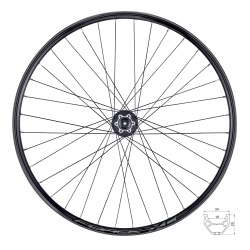 Roata spate 27.5 Force Basic XC Disc 584x19 36h neagra