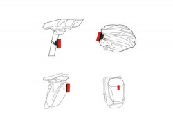 Set lumini bicicleta Far + Stop RAVEMEN LS-CT02