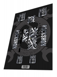 Stickere adezive amortizor ROCKSHOX Super Deluxe Ultimate Titanium Chrome 2020