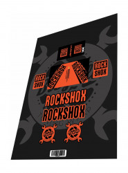 Stickere adezive amortizor ROCKSHOX Vivid R2C AIR Orange Black 2016