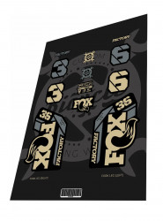 Stickere adezive furca FOX Factory 36 2022 Dune Grey