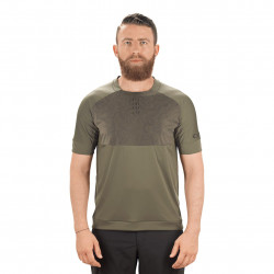 Tricou Ciclism CUBE AM Round-Neck Olive